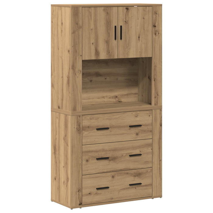 Bibliotecă înaltă Artisan Oak 80x33x150 cm Lemn prelucrat - WALTI WALTI