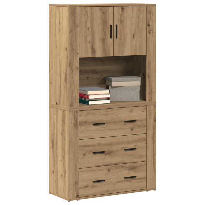 Bibliotecă înaltă Artisan Oak 80x33x150 cm Lemn prelucrat - WALTI WALTI
