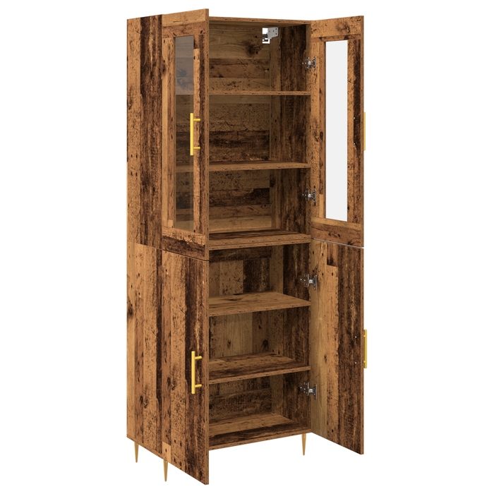 Highboard Lemn vechi 69.5x34x180 cm Lemn inginerizat - WALTI WALTI
