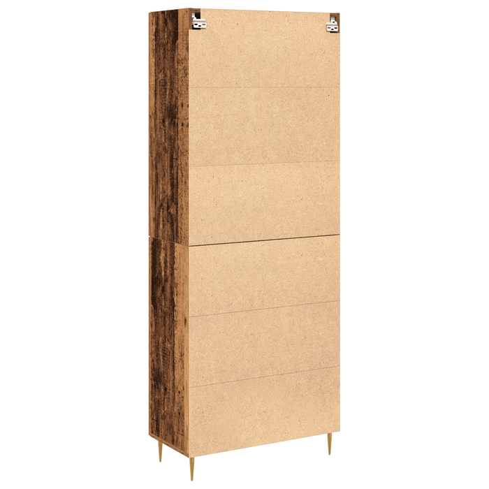 Highboard Lemn vechi 69.5x34x180 cm Lemn inginerizat - WALTI WALTI
