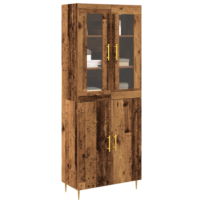 Highboard Lemn vechi 69.5x34x180 cm Lemn inginerizat - WALTI WALTI