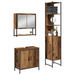 Set de mobilier pentru baie , 3 piese, lemn vechi, lemn compus - WALTI WALTI