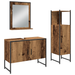 Set de mobilier pentru baie format din 3 piese din lemn vechi și lemn compus - WALTI WALTI