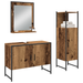 Set de mobilier pentru baie format din 3 piese din lemn vechi și lemn compus - WALTI WALTI