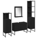 Set 4 piese mobilier baie Stejar negru Lemn prelucrat - WALTI WALTI