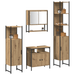 Set de mobilier pentru baie de 4 piese din stejar artisanal. - WALTI WALTI