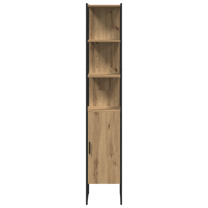 Set de mobilier pentru baie din 4 piese în stejar artisanal - WALTI WALTI