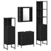 Set mobilier baie de 4 piese Stejar Negru Lemn prelucrat - WALTI WALTI