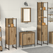 Set de mobilier pentru baie 4 piese din lemn de stejar prelucrat - WALTI WALTI