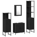 Set Mobilier Baie 4 Piese Stejar Negru Lemn Prelucrat - WALTI WALTI