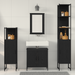 Set Mobilier Baie 4 Piese Stejar Negru Lemn Prelucrat - WALTI WALTI