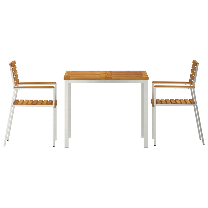 Set de dining pentru grădină vidaXL de 3 piese din lemn solid de acacia - WALTI WALTI