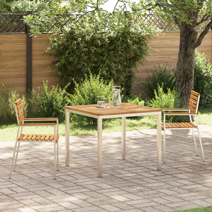 Set de dining pentru grădină vidaXL de 3 piese din lemn solid de acacia - WALTI WALTI