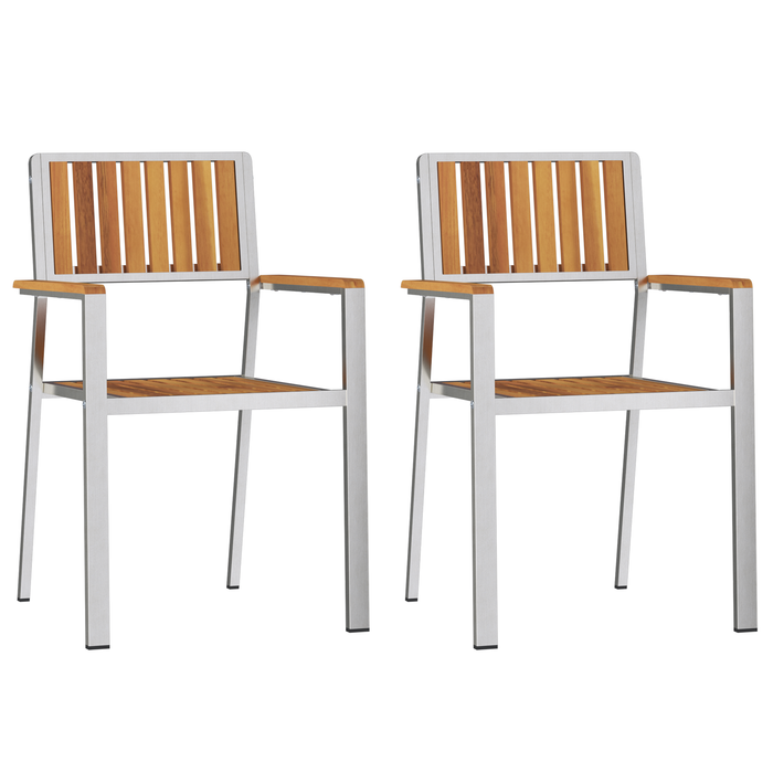 Set de dining pentru grădină vidaXL 3 piese din lemn masiv de acacia - WALTI WALTI