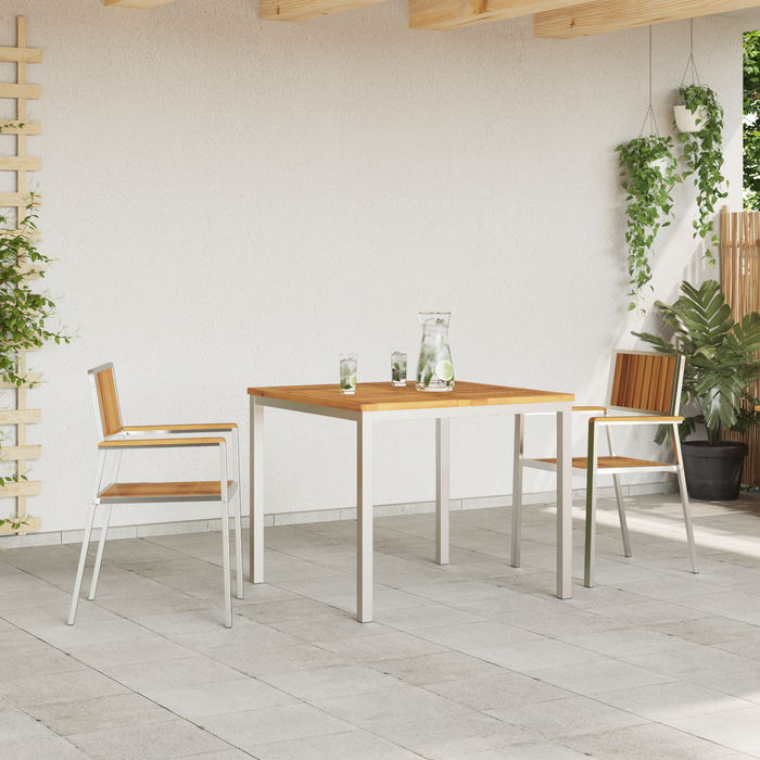 Set de dining pentru grădină vidaXL 3 piese din lemn masiv de acacia - WALTI WALTI