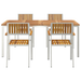 Set de Dining pentru Grădină 5 Piese din Lemn Solid de Acacia - WALTI WALTI