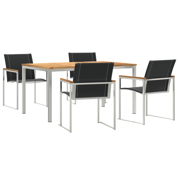 Set de dining grădină vidaXL 5 piese din lemn masiv de acacia - WALTI WALTI