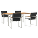 Set masă 5 piese lemn solid acacia vidaXL - WALTI WALTI