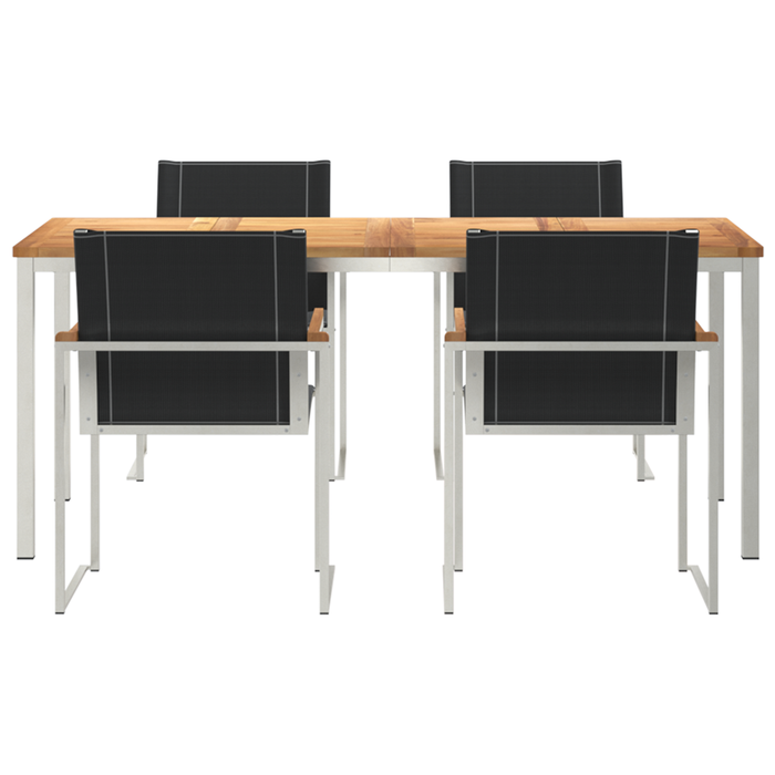Set masă 5 piese lemn solid acacia vidaXL - WALTI WALTI