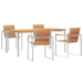 Set de dining 5 piese din lemn masiv de tec - WALTI WALTI
