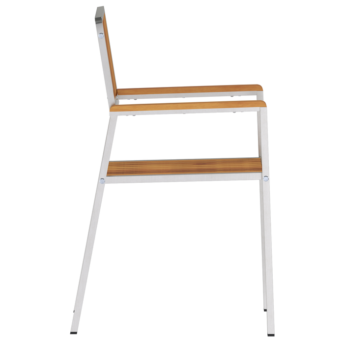 Set de 8 scaune stivuibile vidaXL 54.5x56x87 cm Lemn de acacia, Set de 4 scaune stivuibile vidaXL din lemn de acacia și metal - WALTI WALTI