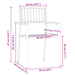 Set de 8 scaune stivuibile vidaXL 54.5x56x87 cm Lemn de acacia, Set de 4 scaune stivuibile vidaXL din lemn de acacia și metal - WALTI WALTI