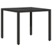Set de dining pentru grădină vidaXL 3 piese cu perne Negru Poliratan - WALTI WALTI