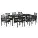 Set de dining pentru grădină 9 piese , Rattan poli - WALTI WALTI