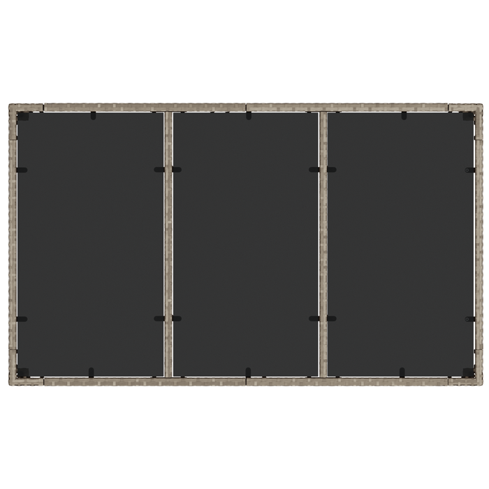 Set de dining pentru grădină vidaXL, 5 piese, cu perne, gri deschis, din poliratan - WALTI WALTI