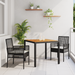 Set Mobilier Dining vidaXL Set 3 piese Negru Lemn Durabil - WALTI WALTI