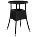 Set de dining pentru grădină 5 piese Negru Poliratan - WALTI WALTI