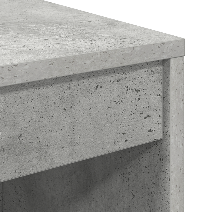 Birou cu sertar cu raft cu depozitare 2 pcs Gri din beton - WALTI WALTI