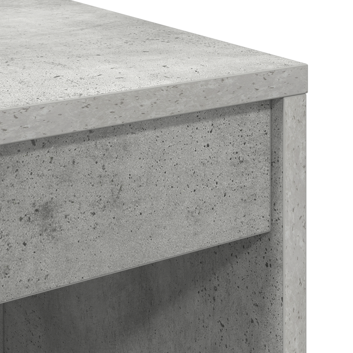 Birou cu sertar cu raft cu depozitare 2 pcs Gri din beton - WALTI WALTI