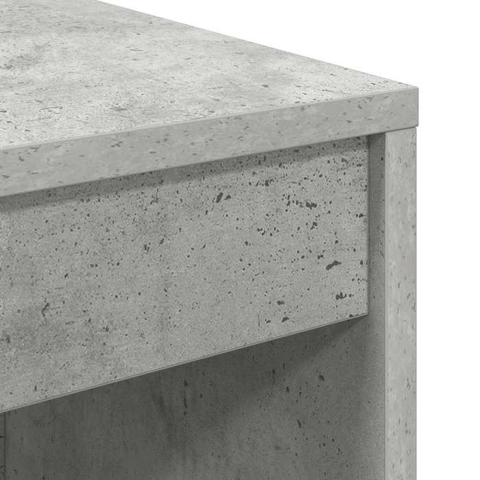 Birou cu sertar cu raft cu depozitare 2 pcs Gri din beton - WALTI WALTI