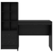 Birou cu sertar cu raft cu depozitare 2 pcs Stejar Negru - WALTI WALTI