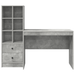 Birou cu sertar 2 pcs Gri din beton - WALTI WALTI
