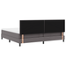 Pat cu arcuri cu saltea Gri 200 x 200 cm Piele artificială - WALTI WALTI