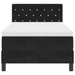 Pat box spring cu saltea, negru, 90x200 cm, catifea - WALTI WALTI