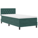 Pat Box Spring cu Saltea Verde Închis 90x200 cm Catifea - WALTI WALTI