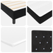 Pat box spring cu saltea, negru, 100x200 cm, catifea - WALTI WALTI