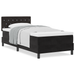 Pat box spring cu saltea, negru, 100x200 cm, catifea - WALTI WALTI