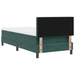 Pat box spring cu saltea, verde închis, 100x200 cm, catifea - WALTI WALTI