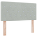 Pat box spring cu saltea, gri deschis, dublu mic, catifea - WALTI WALTI