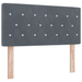 Pat box spring cu saltea, gri închis, 120x200 cm, catifea - WALTI WALTI