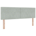 Pat box spring cu saltea, gri deschis, 140x190 cm, catifea - WALTI WALTI