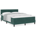 Pat box spring cu saltea, verde închis, 140x190 cm, catifea - WALTI WALTI