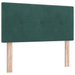 Pat box spring cu saltea, verde închis, dublu mic, catifea - WALTI WALTI