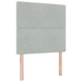 Pat box spring cu saltea, gri deschis, dublu mic, catifea - WALTI WALTI