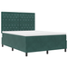 Pat box spring cu saltea, verde închis, 140x190 cm, catifea - WALTI WALTI
