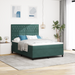 Pat box spring cu saltea, verde închis, 140x190 cm, catifea - WALTI WALTI